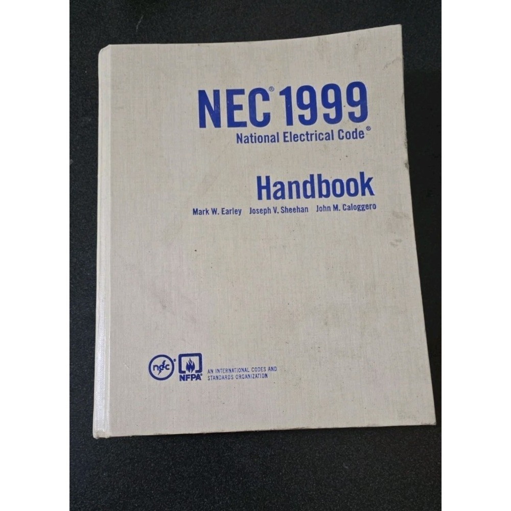 NEC 1999 National Electrical Code Handbook Used Hardcover Earley Sheehan EUC